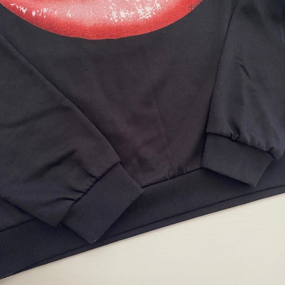 Lauren Moshi Lips Oversized Crewneck Sweatshirt Size XS - Picture 5 of 11